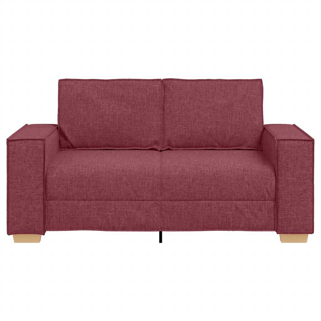vidaXL Διθέσιος Καναπές Κόκκινος 160x78x84 εκ. από Ύφασμα