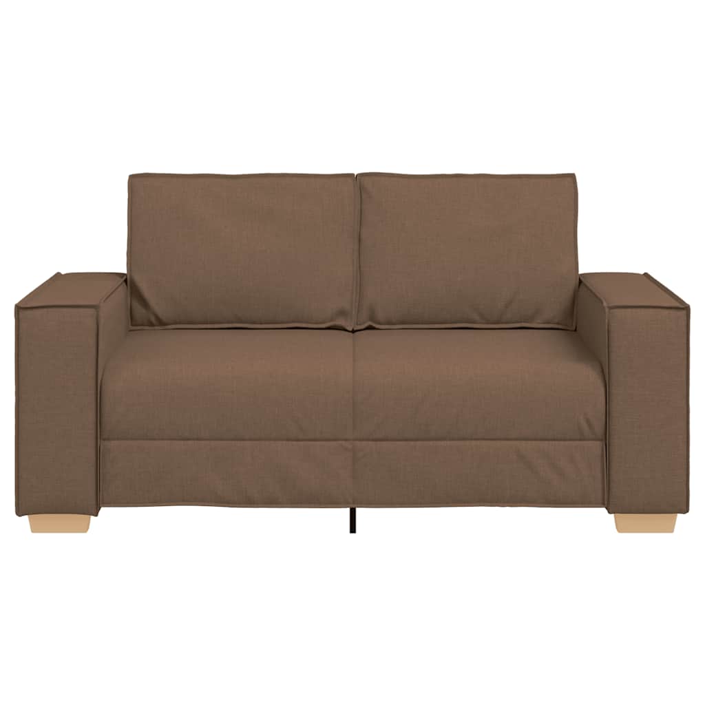 vidaXL Διθέσιος Καναπές Καφέ 160x78x84 εκ. Υφασμάτινος