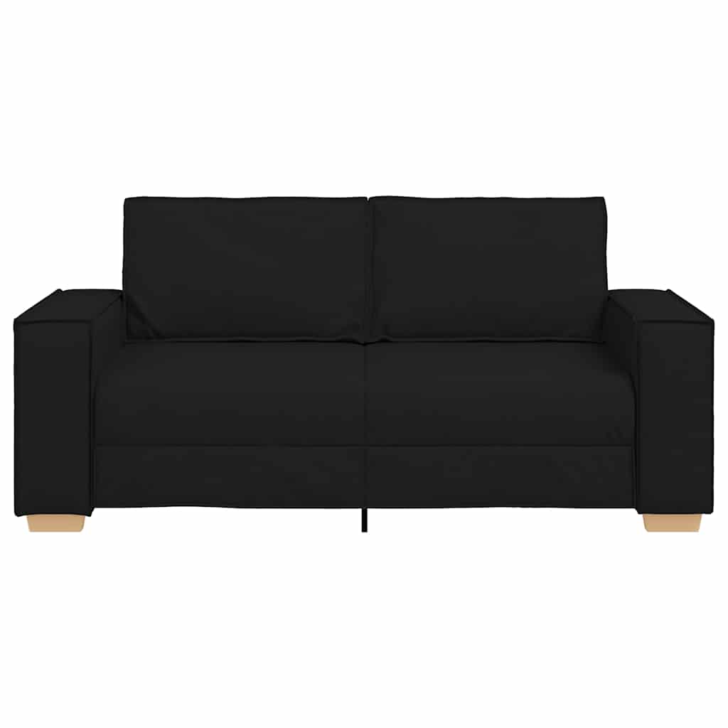 vidaXL Διθέσιος Καναπές Μαύρος 180x78x84 εκ. από Ύφασμα