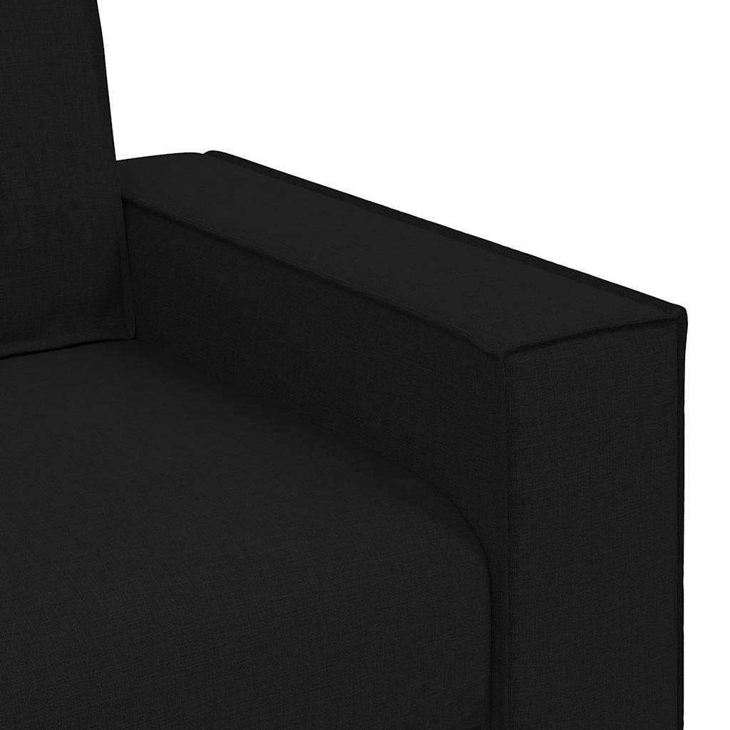 vidaXL Διθέσιος Καναπές Μαύρος 180x78x84 εκ. από Ύφασμα