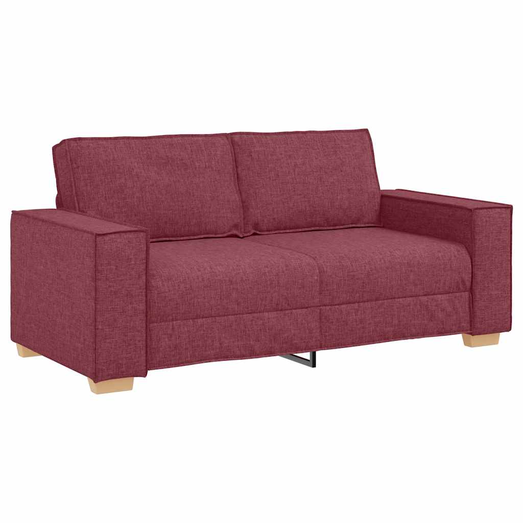 vidaXL Διθέσιος Καναπές Κόκκινος 180x78x84 εκ. από Ύφασμα