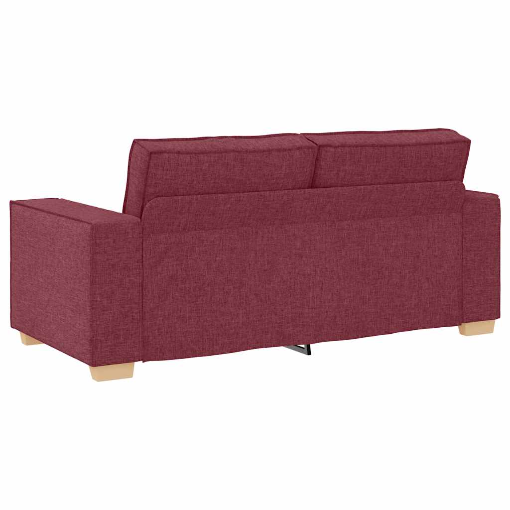 vidaXL Διθέσιος Καναπές Κόκκινος 180x78x84 εκ. από Ύφασμα