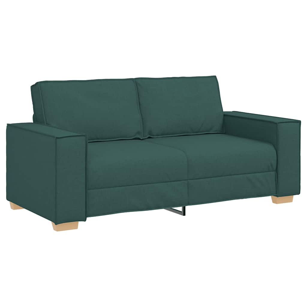 vidaXL Διθέσιος Καναπές Σκούρο Πράσινο 180x78x84 εκ. Ύφασμα