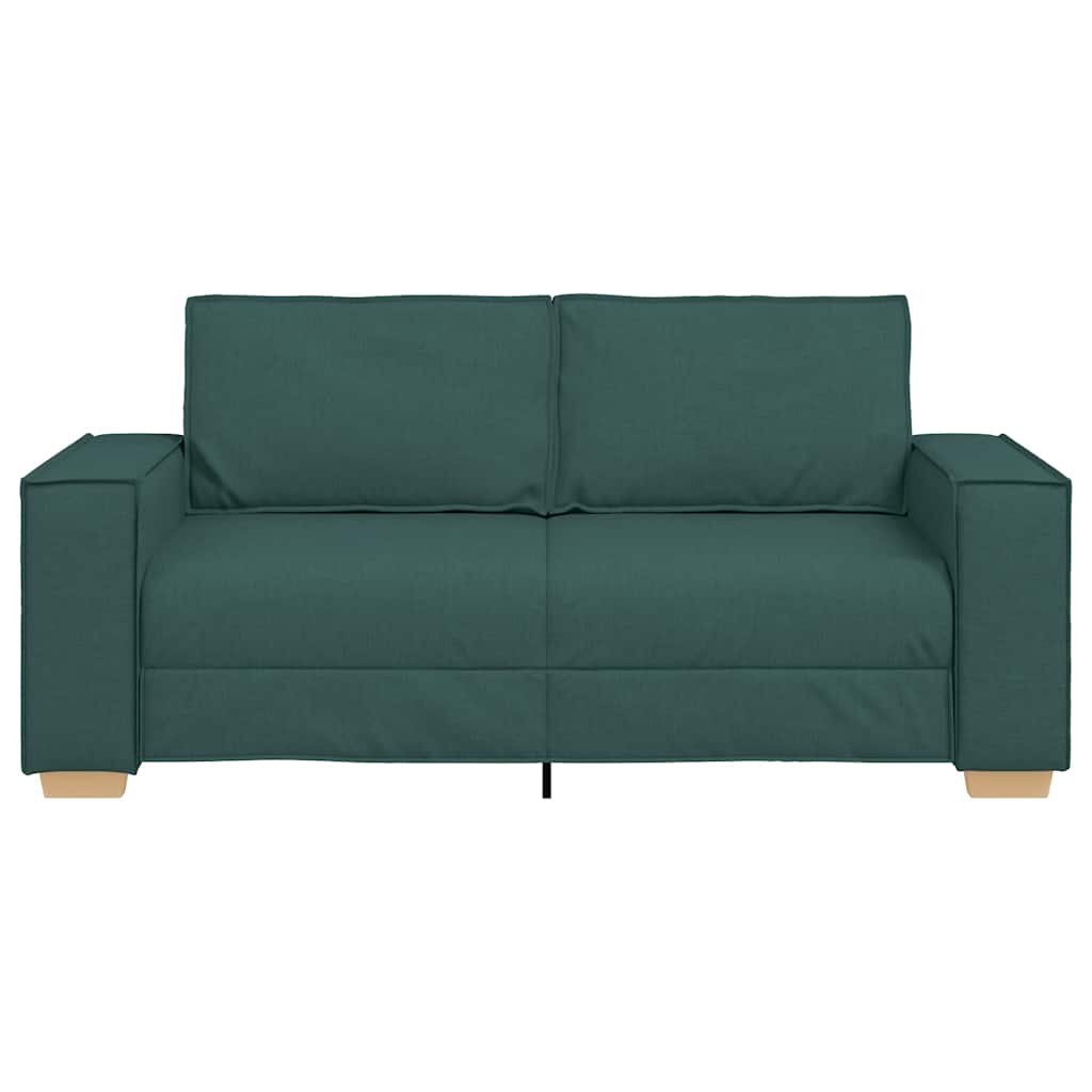 vidaXL Διθέσιος Καναπές Σκούρο Πράσινο 180x78x84 εκ. Ύφασμα