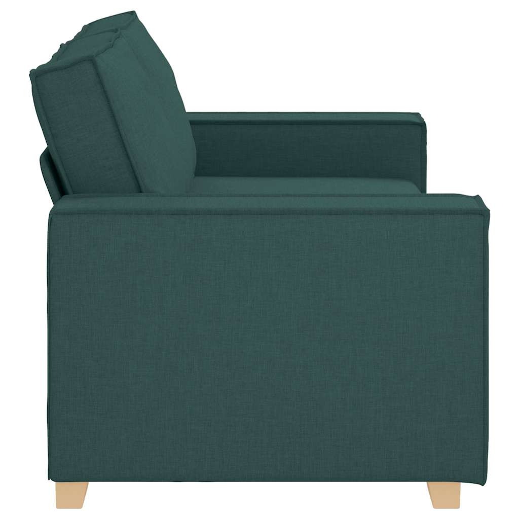 vidaXL Διθέσιος Καναπές Σκούρο Πράσινο 180x78x84 εκ. Ύφασμα