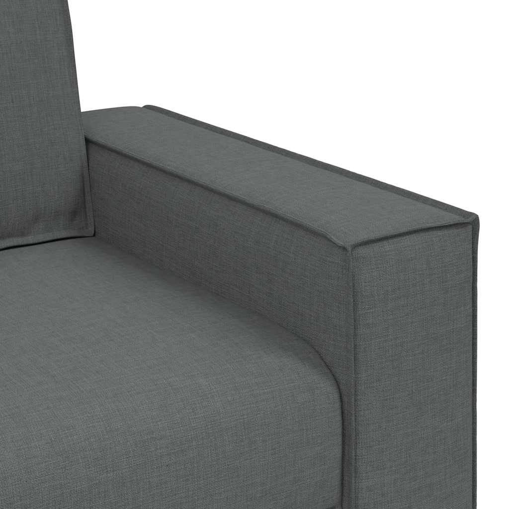 vidaXL Τριθέσιος Καναπές Σκούρο Γκρι 220x78x84 εκ. Υφασμάτινος