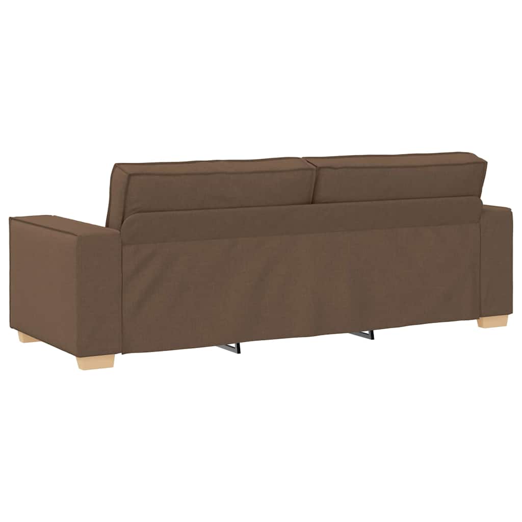vidaXL 3-Θέσιος καναπές Καφέ 220 cm ύφασμα