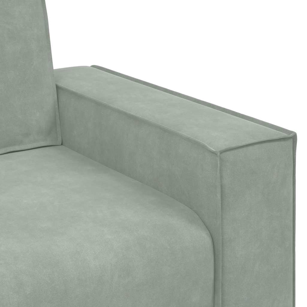 vidaXL Διθέσιος Καναπές Ανοιχτό Γκρι 180x78x84 εκ. Βελούδο