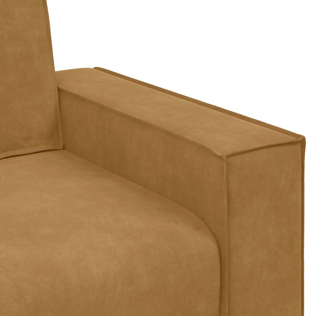 vidaXL Διθέσιος Καναπές Καφέ Βελούδινος 180x78x84 εκ.