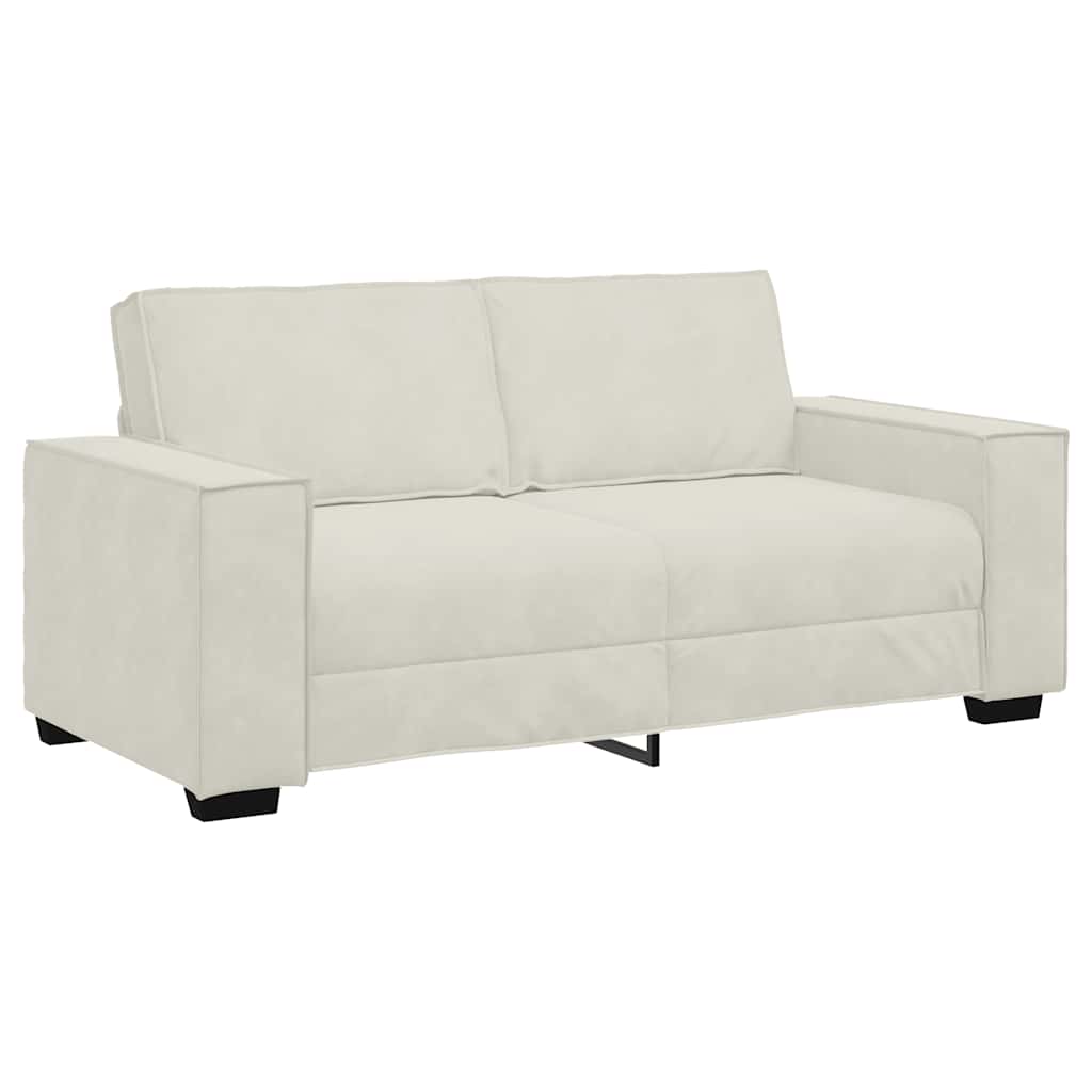 vidaXL Διθέσιος Καναπές Κρεμ 180x78x84 εκ. Βελούδο