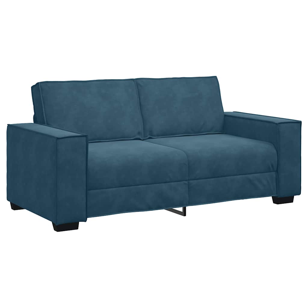 vidaXL Διθέσιος Καναπές Μπλε 180x78x84 εκ. Βελούδο