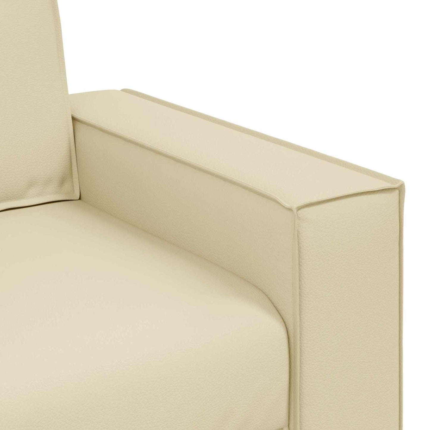 vidaXL Διθέσιος καναπές Κρεμ 160 cm Τεχνητό Δέρμα