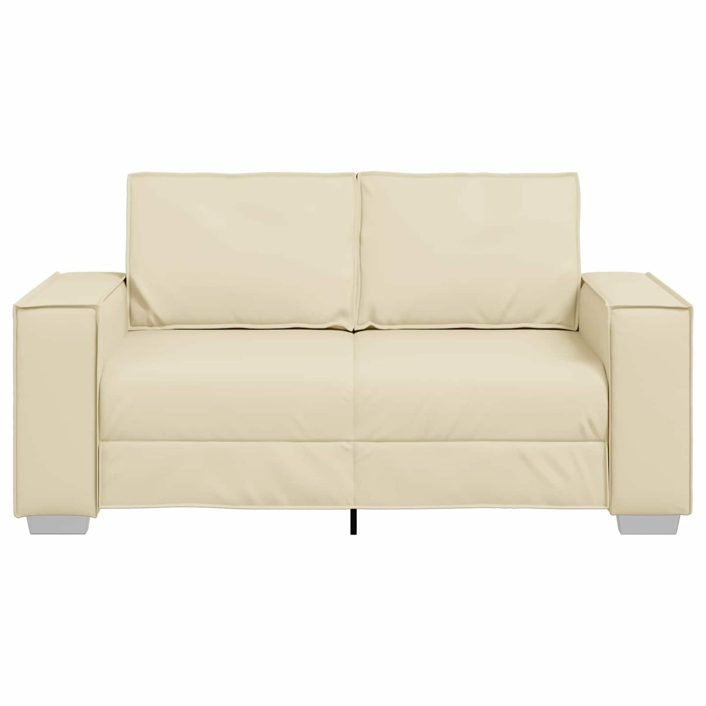 vidaXL Διθέσιος καναπές Κρεμ 160 cm Τεχνητό Δέρμα