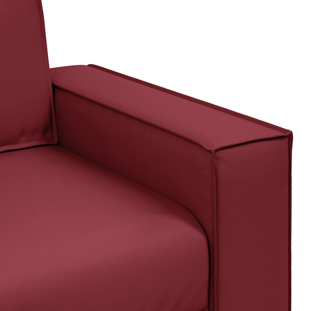vidaXL Διθέσιος καναπές Κόκκινο 160 cm Τεχνητό Δέρμα