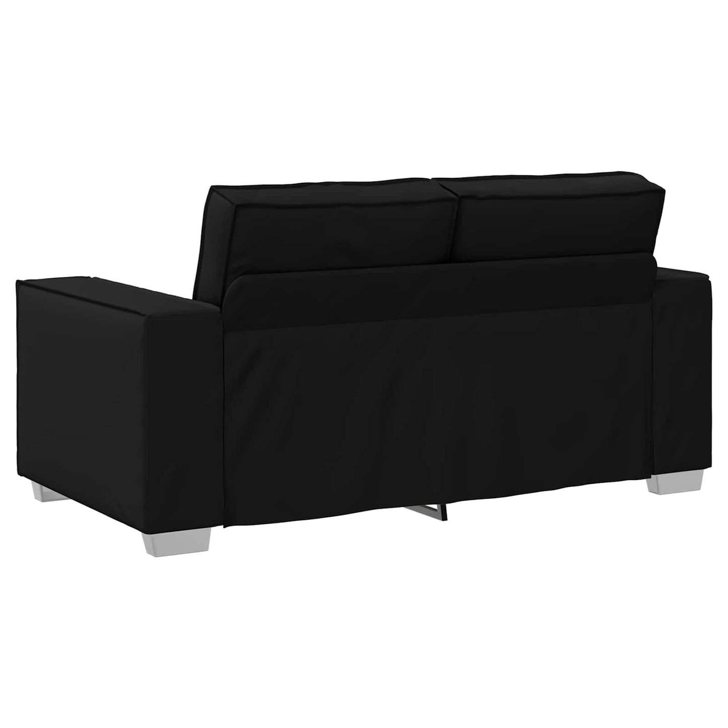 vidaXL Διθέσιος καναπές Μαύρο 160 cm Τεχνητό Δέρμα