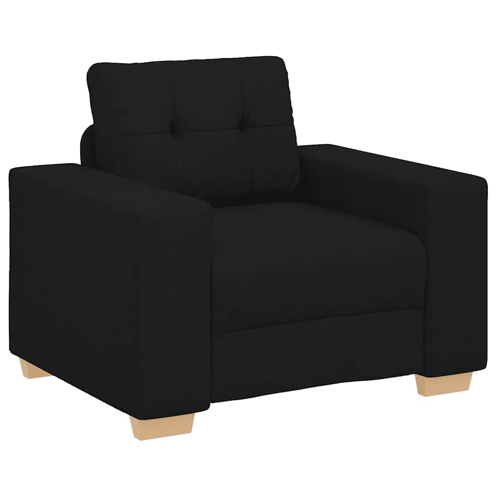 vidaXL Πολυθρόνα Μαύρη 100x78x80 εκ. από Ύφασμα