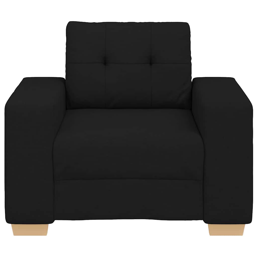 vidaXL Πολυθρόνα Μαύρη 100x78x80 εκ. από Ύφασμα
