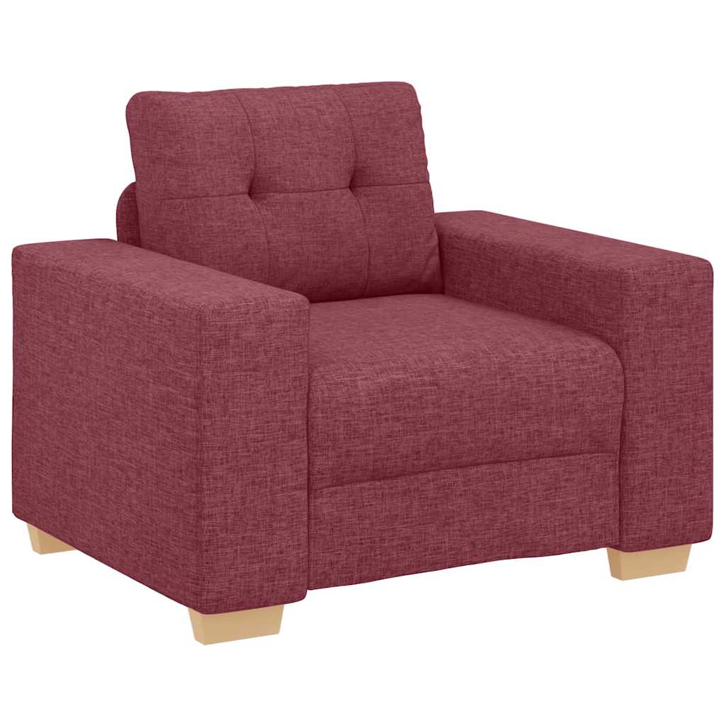 vidaXL Πολυθρόνα-Καναπέ Κόκκινη 100 x 78 x 80 εκ. από Ύφασμα