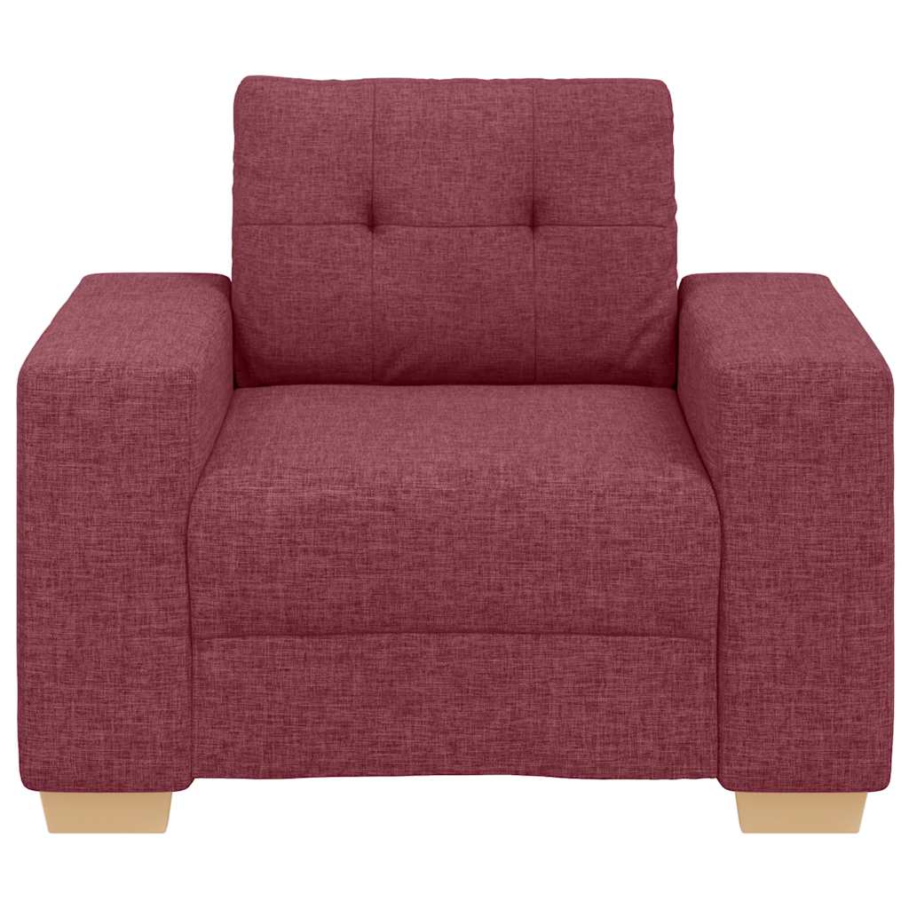 vidaXL Πολυθρόνα-Καναπέ Κόκκινη 100 x 78 x 80 εκ. από Ύφασμα