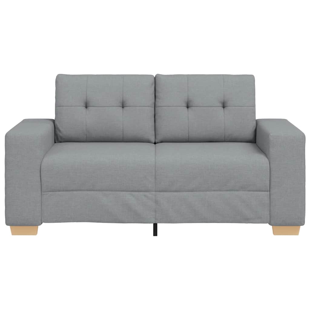 vidaXL Καναπές-Διθέσιος Ανοιχτό Γκρι 160 x 77 x 82 εκ. Ύφασμα