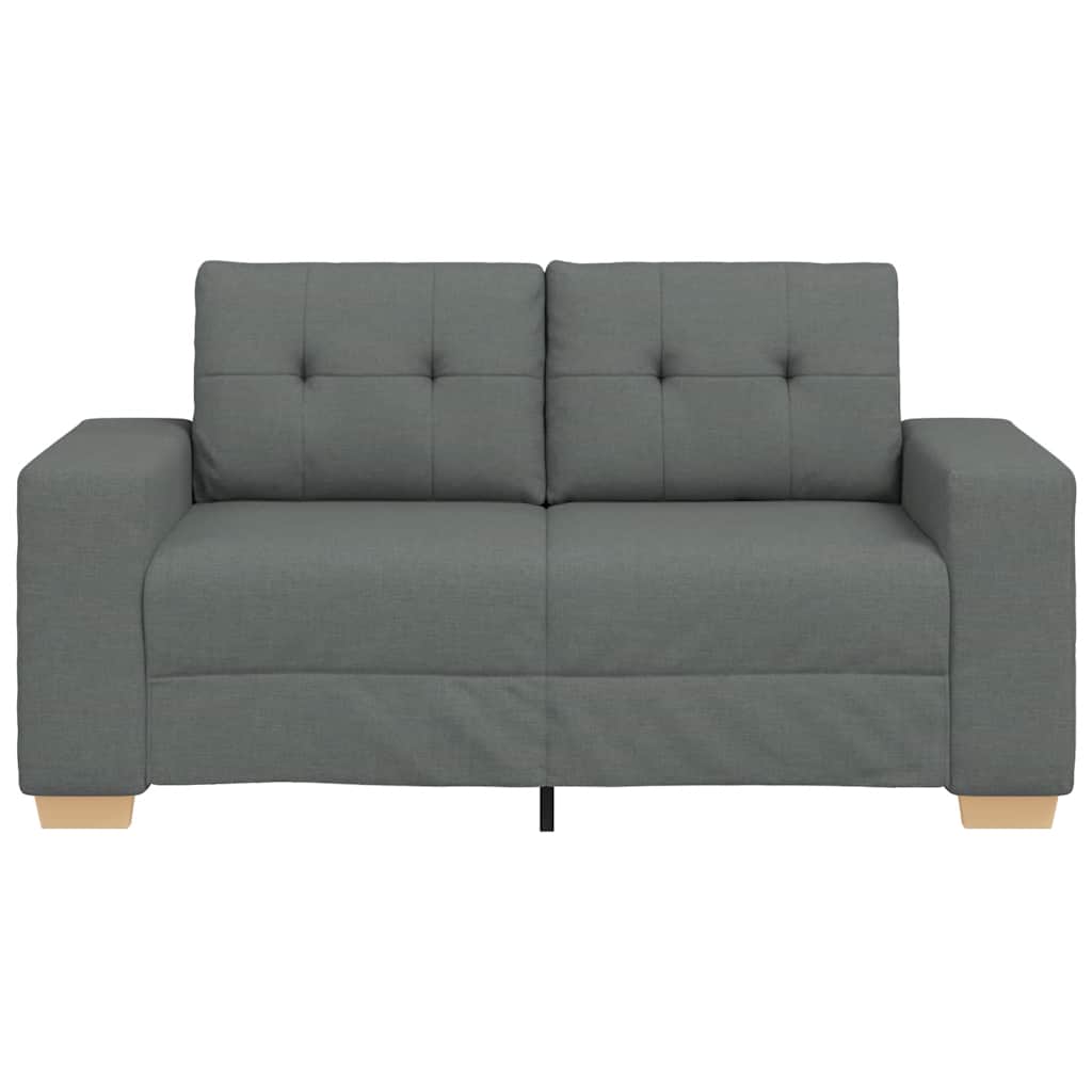 vidaXL Καναπές-Διθέσιος Σκούρο Γκρι 160 x 77 x 82 εκ. Υφασμάτινος