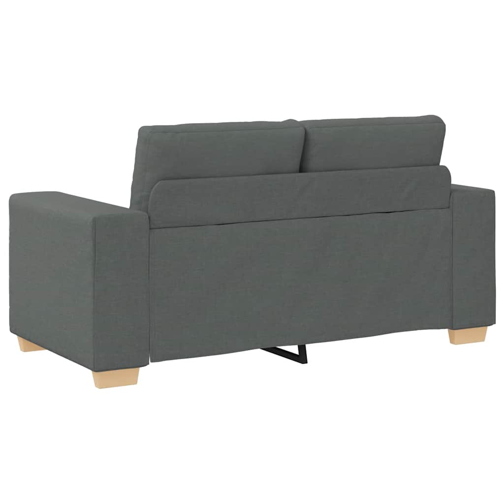 vidaXL Καναπές-Διθέσιος Σκούρο Γκρι 160 x 77 x 82 εκ. Υφασμάτινος
