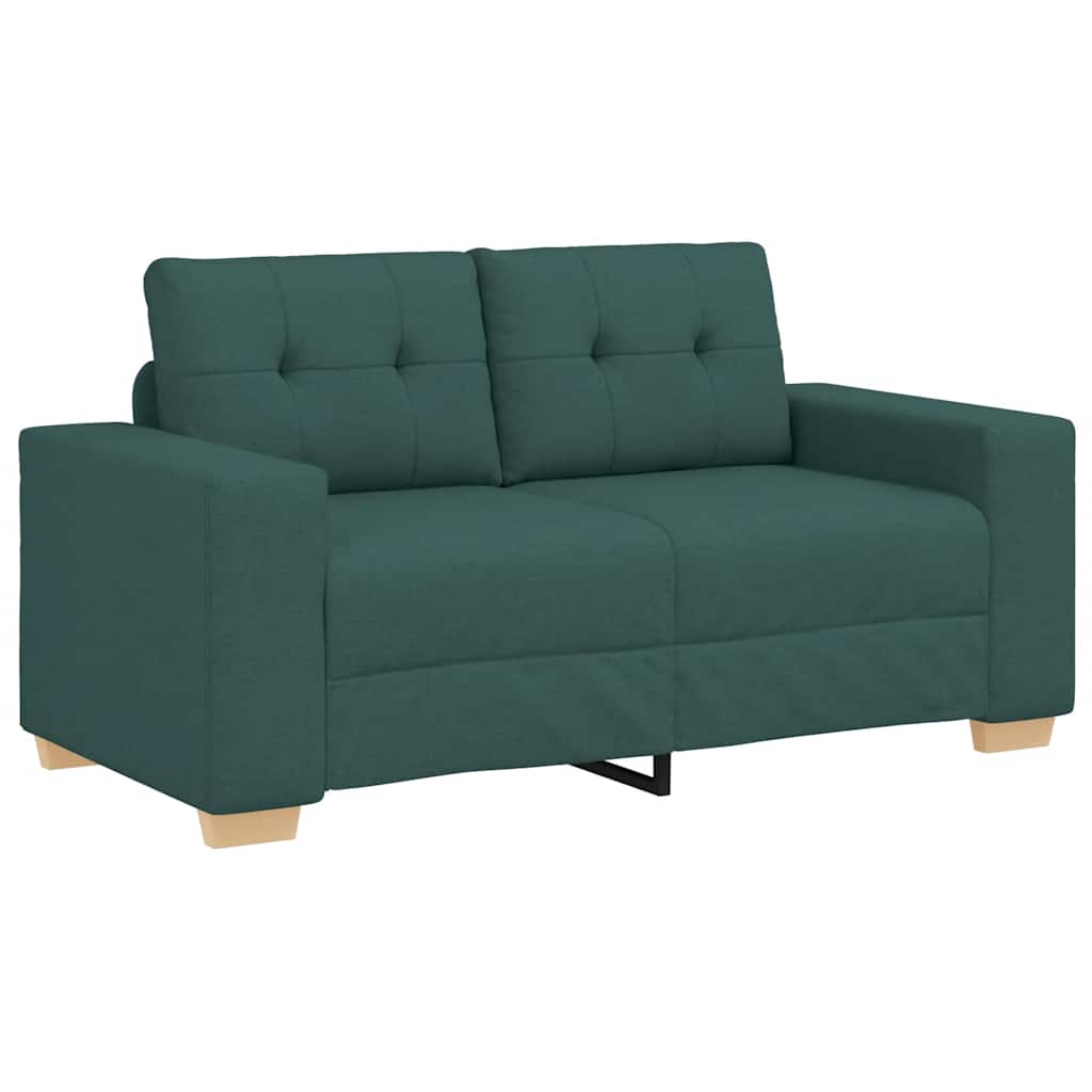 vidaXL Καναπές-Διθέσιος Σκούρο Πράσινο 160 x 77 x 82 εκ. Ύφασμα