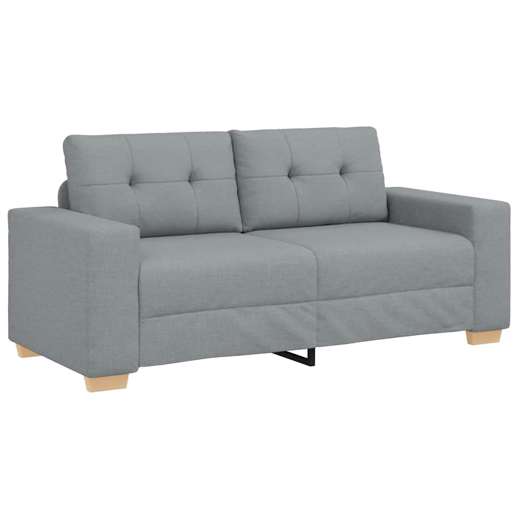 vidaXL Καναπές-Διθέσιος Ανοιχτό Γκρι 180 x 77 x 82 εκ. Ύφασμα