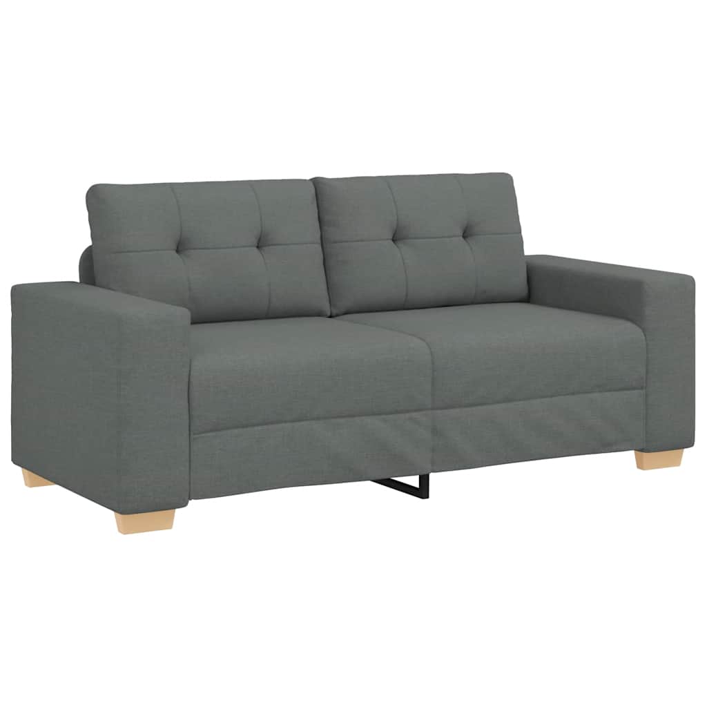 vidaXL Καναπές-Διθέσιος Σκούρο Γκρι 180 x 77 x 82 εκ. Ύφασμα