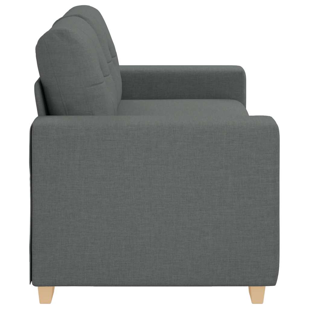 vidaXL Καναπές-Διθέσιος Σκούρο Γκρι 180 x 77 x 82 εκ. Ύφασμα