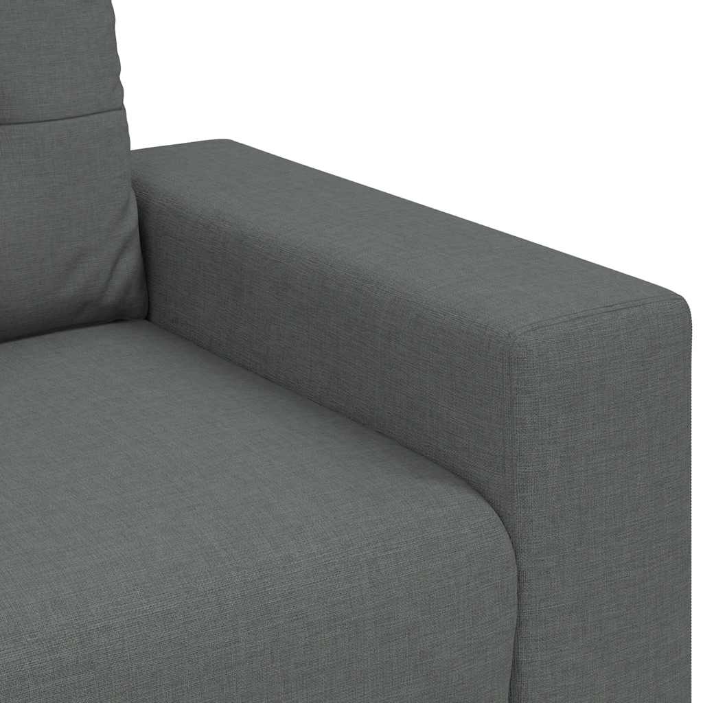 vidaXL Καναπές-Διθέσιος Σκούρο Γκρι 180 x 77 x 82 εκ. Ύφασμα
