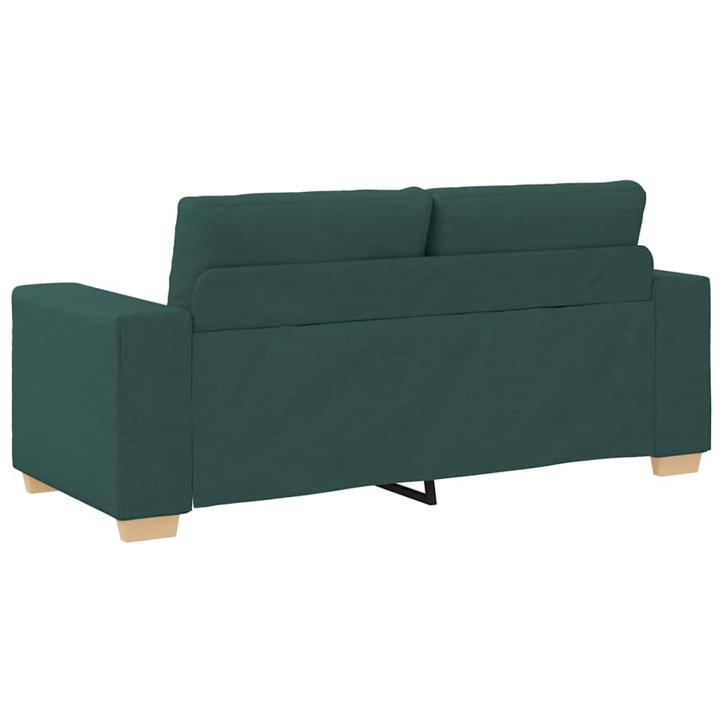 vidaXL Καναπές-Διθέσιος Σκούρο Πράσινο 180x77x82 εκ. Ύφασμα
