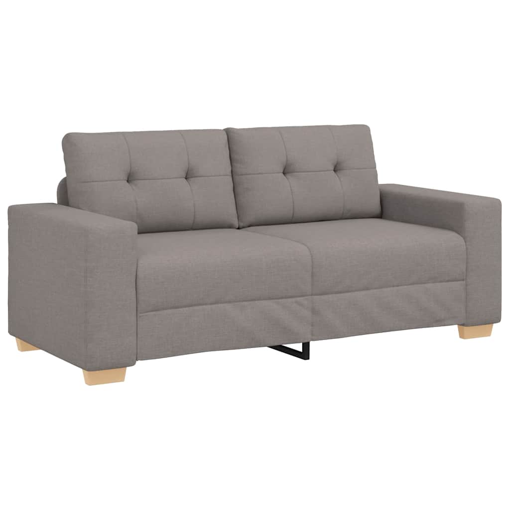 vidaXL Καναπές-Διθέσιος με Θέση Ύφασμα, Μπεζ 180x77x82 εκ.