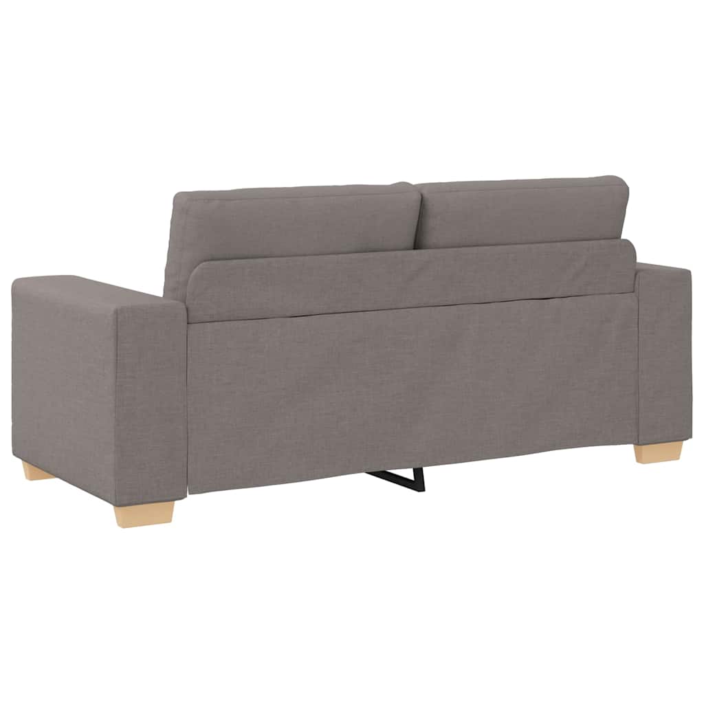 vidaXL Καναπές-Διθέσιος με Θέση Ύφασμα, Μπεζ 180x77x82 εκ.