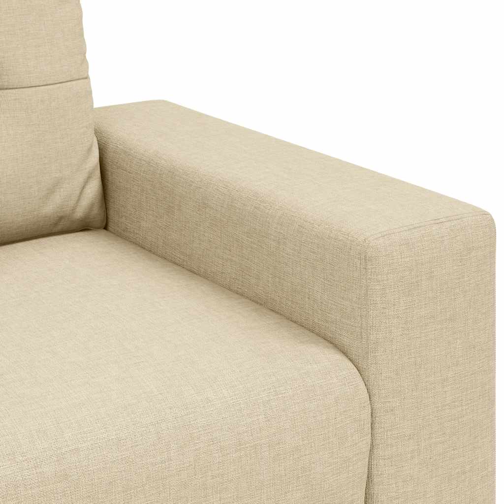 vidaXL Διθέσιος Καναπές-Διάδρομος Κρεμ 180x77x82 εκ. Ύφασμα