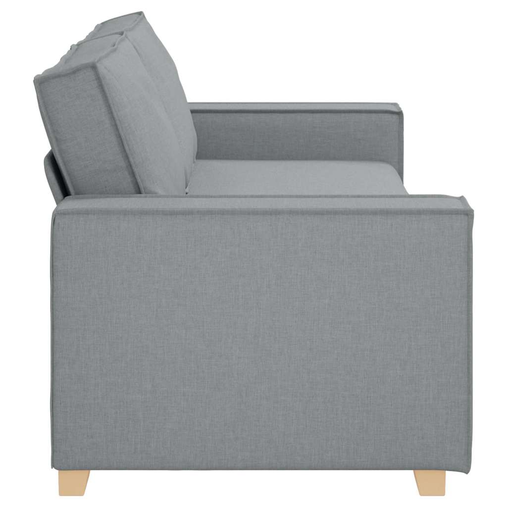 vidaXL Τριθέσιος Καναπές Σκούρο Γκρι 220x78x80 εκ. Ύφασμα