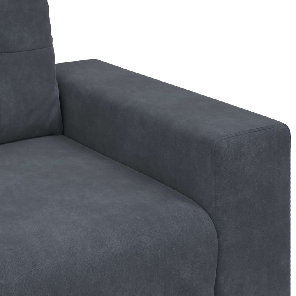 vidaXL Πολυθρόνα Σκούρο Γκρι Βελούδινη 100 x 78 x 80 εκ.