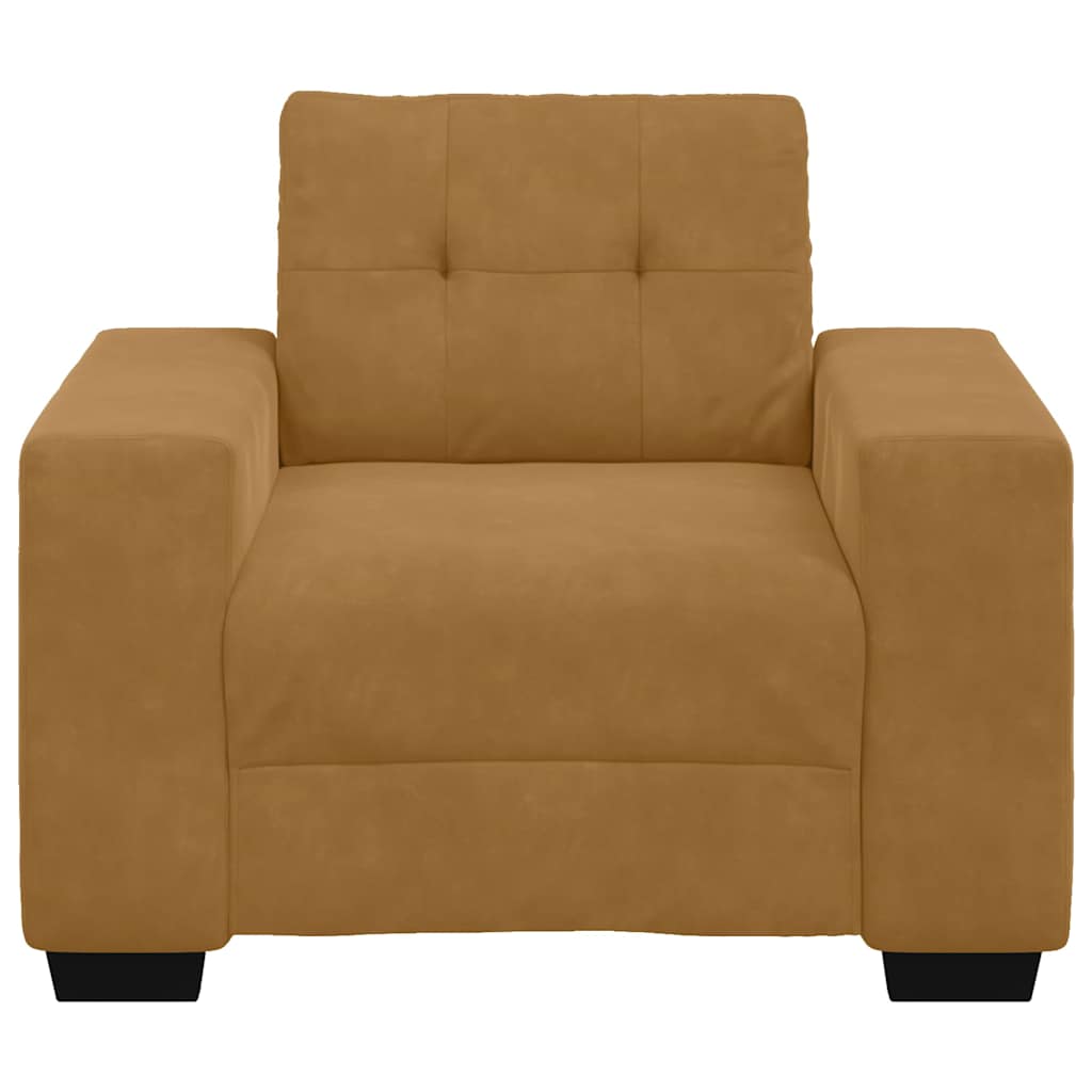 vidaXL Πολυθρόνα Καφέ Βελούδινη 100x78x80 εκ.
