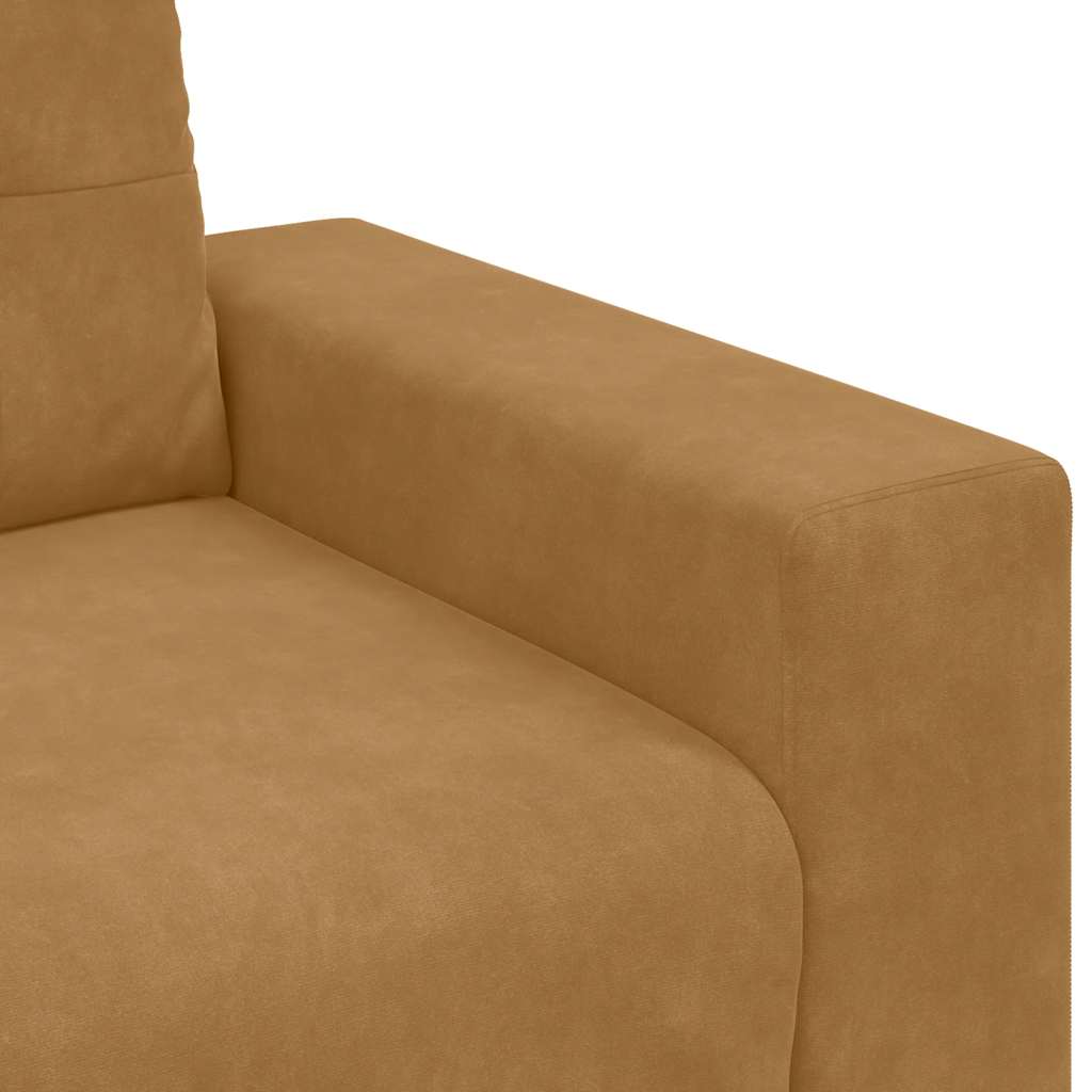vidaXL Πολυθρόνα Καφέ Βελούδινη 100x78x80 εκ.