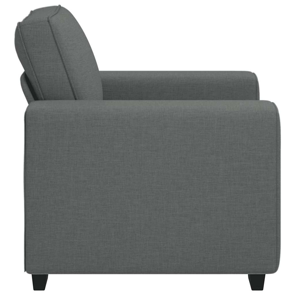 vidaXL Πολυθρόνα Σκούρο Γκρι 100x77x82 εκ. Ύφασμα