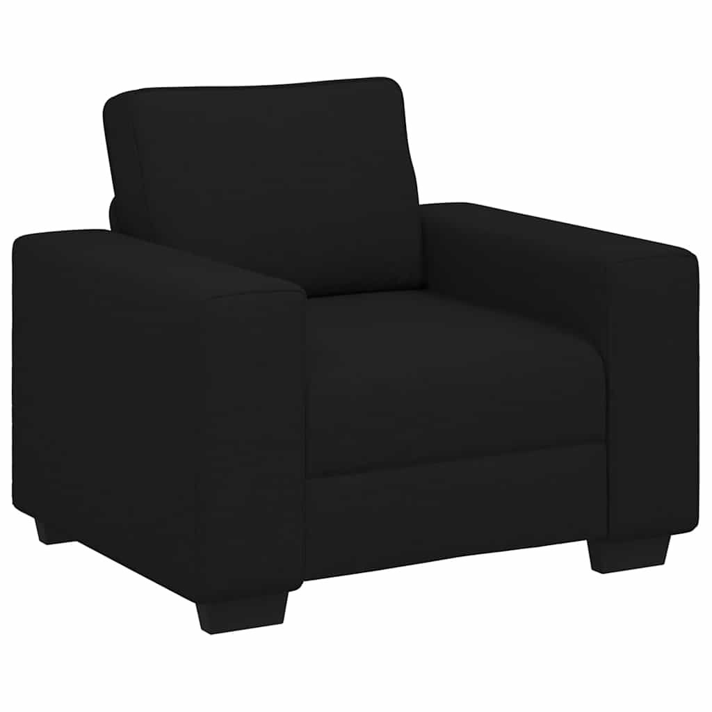 vidaXL Πολυθρόνα Μαύρη 100x77x82 εκ. από Ύφασμα