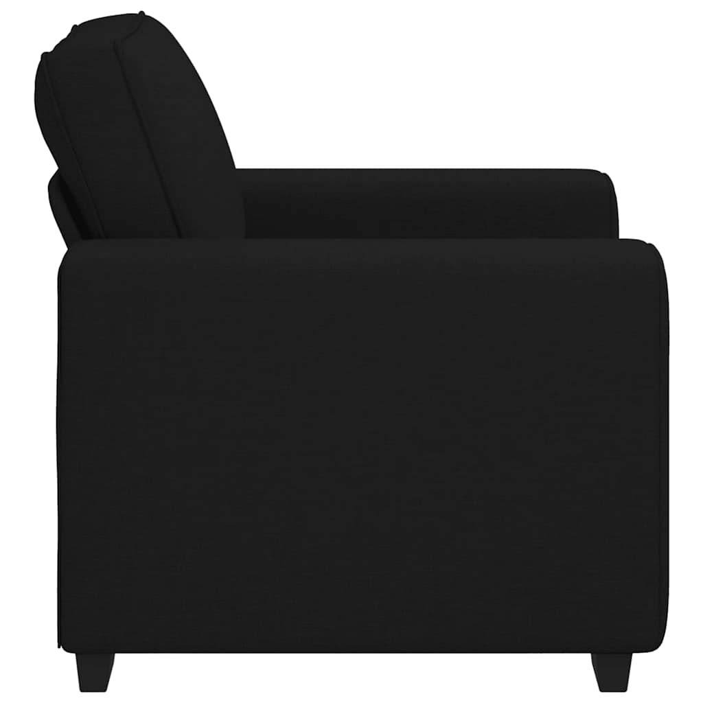vidaXL Πολυθρόνα Μαύρη 100x77x82 εκ. από Ύφασμα