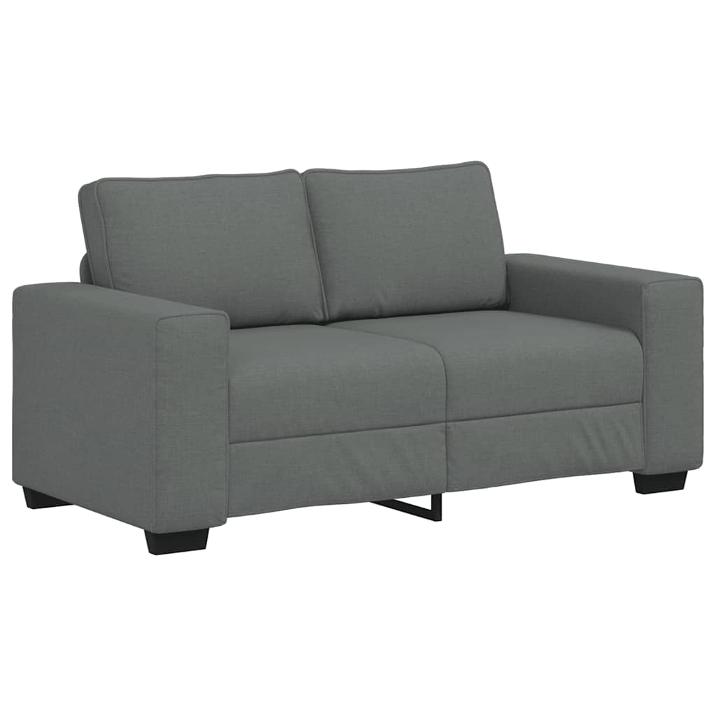 vidaXL Διθέσιος Καναπές Σκούρο Γκρι 160x77x82 εκ. Ύφασμα
