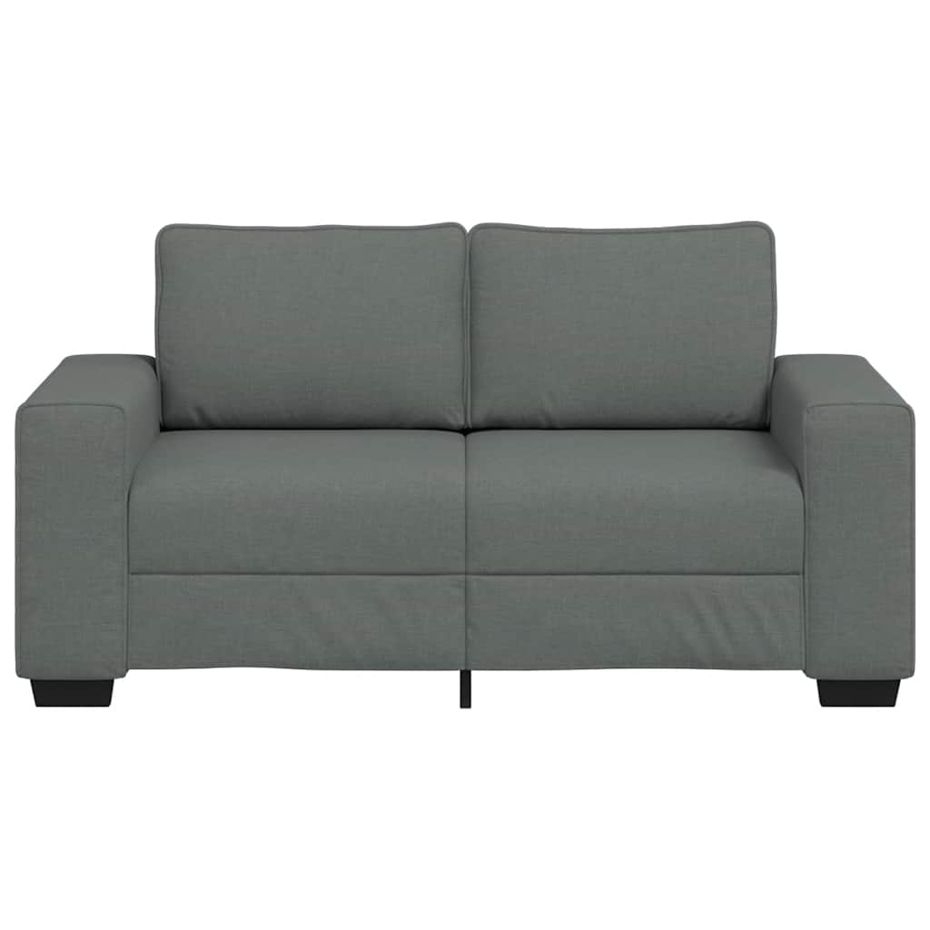 vidaXL Διθέσιος Καναπές Σκούρο Γκρι 160x77x82 εκ. Ύφασμα