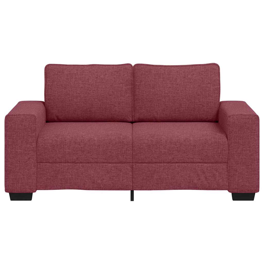 vidaXL Διθέσιος Καναπές Κόκκινος 160x77x82 εκ. Ύφασμα