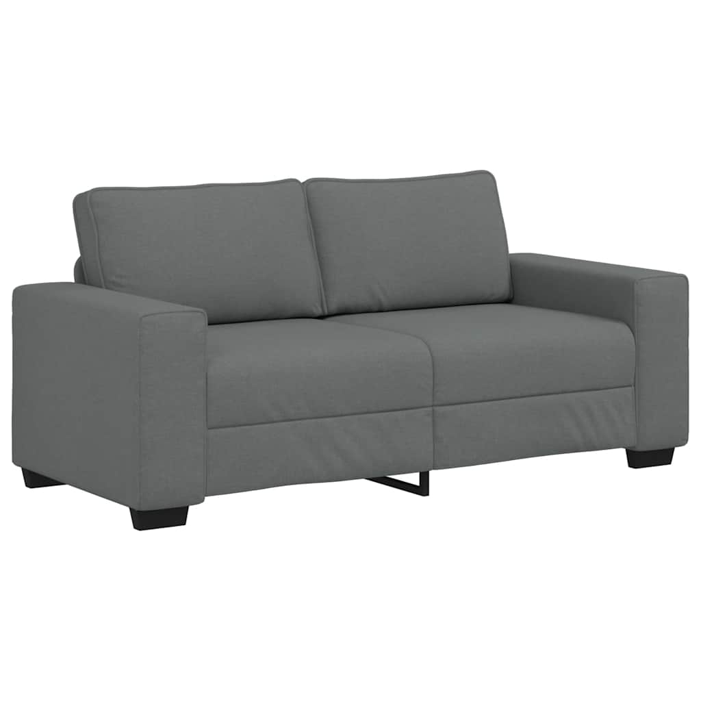 vidaXL Διθέσιος Καναπές Σκούρο Γκρι 180x77x82 εκ. Ύφασμα