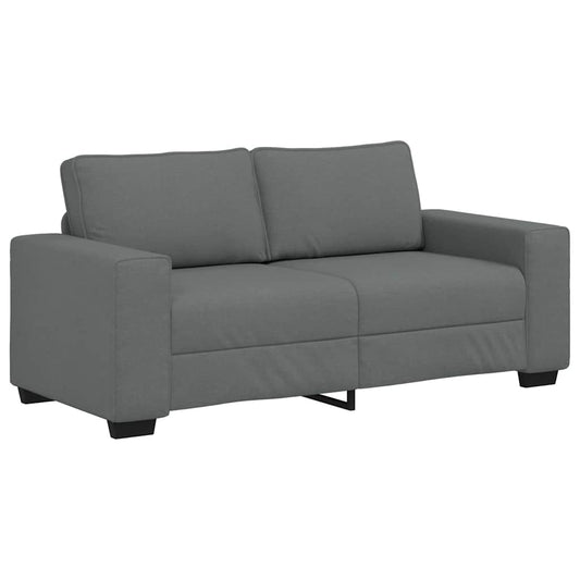 vidaXL Διθέσιος Καναπές Σκούρο Γκρι 180x77x82 εκ. Ύφασμα