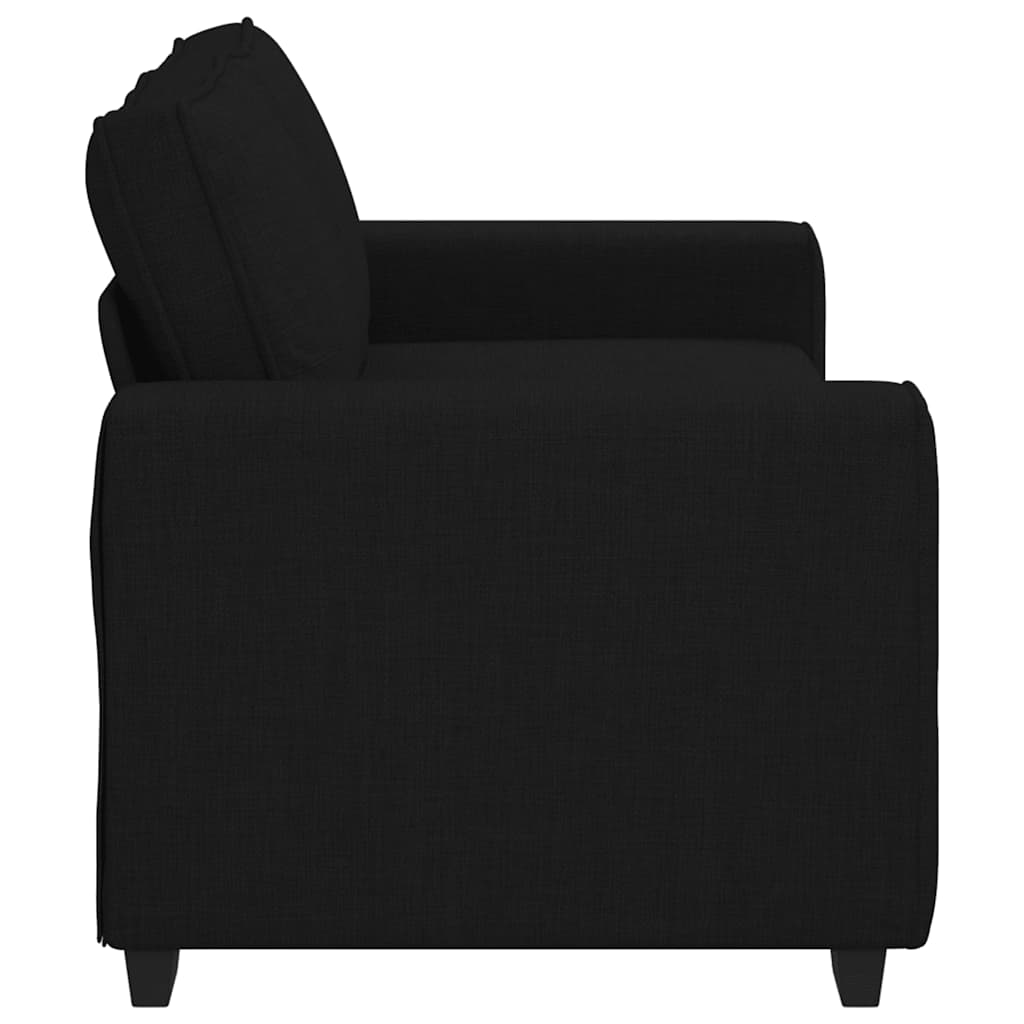 vidaXL Διθέσιος Καναπές Μαύρος 180x77x82 εκ. Ύφασμα