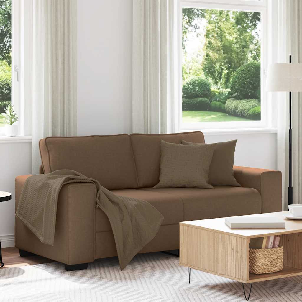 vidaXL Διθέσιος Καναπές Καφέ 180x77x82 εκ. Ύφασμα