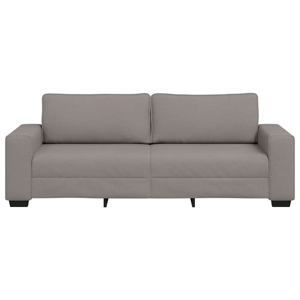 vidaXL Τριθέσιος Καναπές Μπεζ 220x77x82 εκ. Ύφασμα